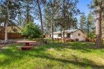  Firepit, Picnic tables, lighting, room for lawn games, fenced all the way around.  168